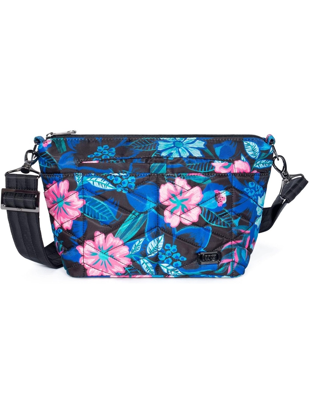 NWT Lug RESORT BLACK FLARE Crossbody Bag Navy Pink